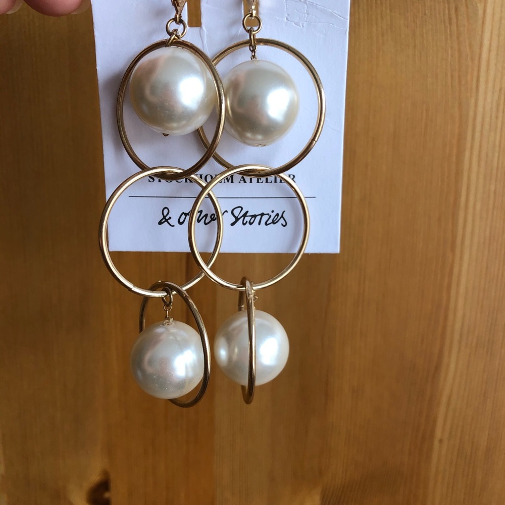 New Pearl Earrings, never worn. & Other stories